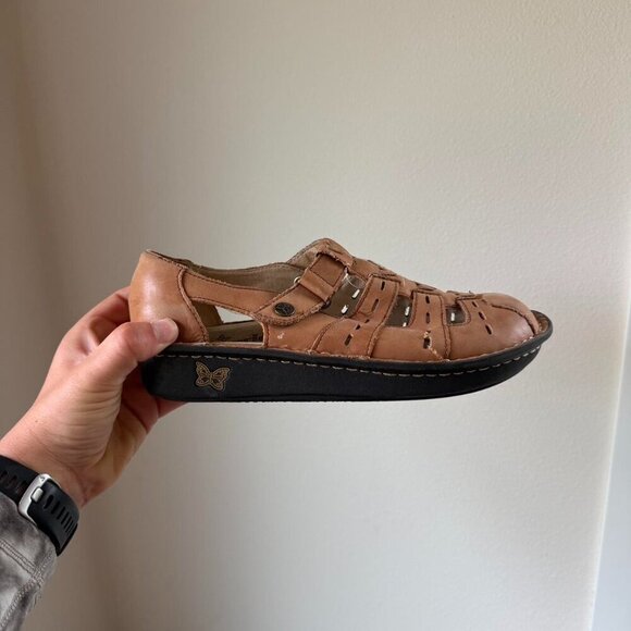 Alegria Leather Fisherman Sandals Size - Picture 1 of 5